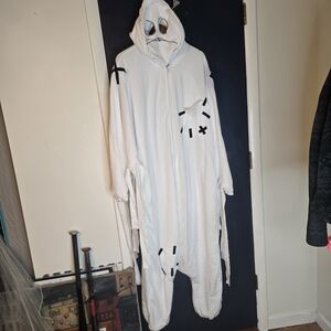 Ghost Hooded With Mask Onsie Pajamas